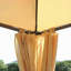 Pavillon de jardin extérieur en acier 10 'x 10' avec rideaux d'intimité en polyester