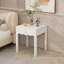 Table de chevet moderne avec tiroir ondulé et rangement compact