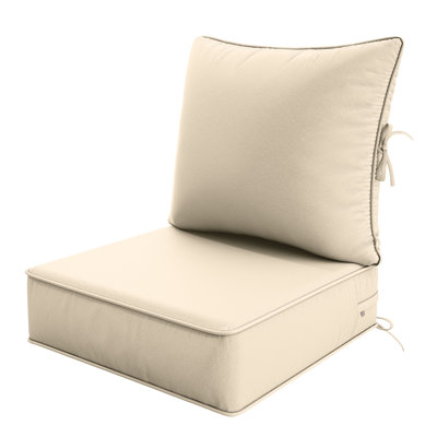 Coussin de siège / dossier d'extérieur de 6,5 po d'épaisseur