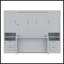Lit escamotable double avec placard