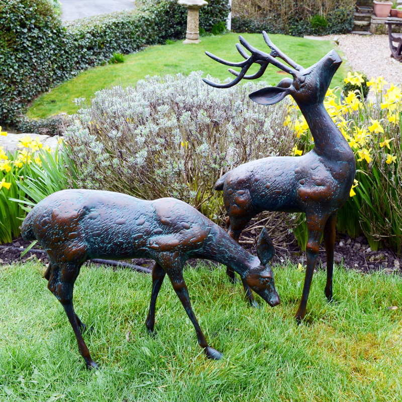 Dakota Animals Weather Resistant Metal Garden Statue