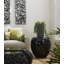 River Stone Side Table, Gel Coat Black