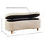 Banc de rangement rembourré