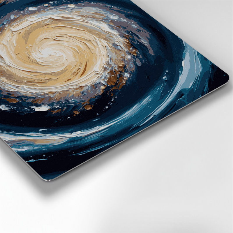 Art mural gris galaxie Space Sombrero, H 12 po x l 12 po