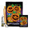Joyeux citrouilles-impressions décoratives en polyester 2 faces 40 x 28 po ensemble de drapeaux