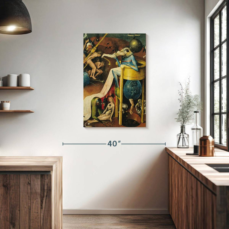 Le jardin des délices terrestres I, H 36 po x l 24 po