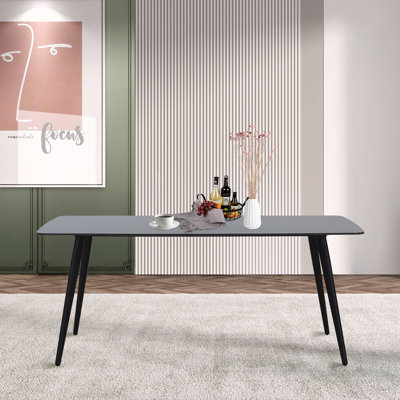 Metal Base Dining Table