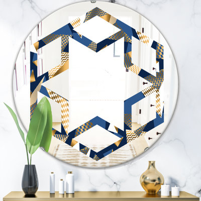 Miroir mural Hexagon Star and Cubes