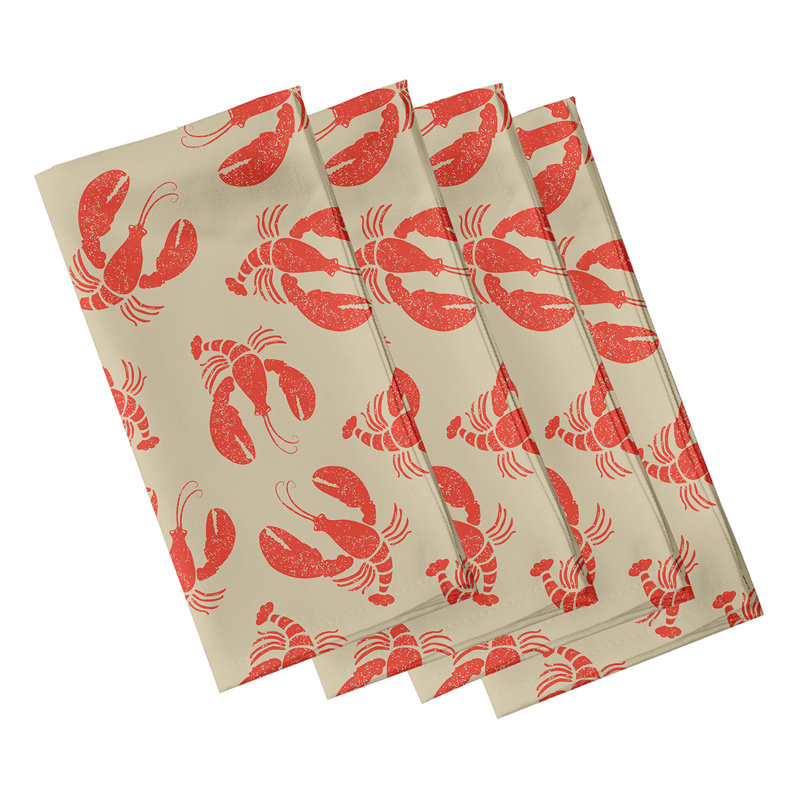 Ensemble de serviettes 4 pièces Ludwig, L 18 po x L 18 po, Taupe / beige