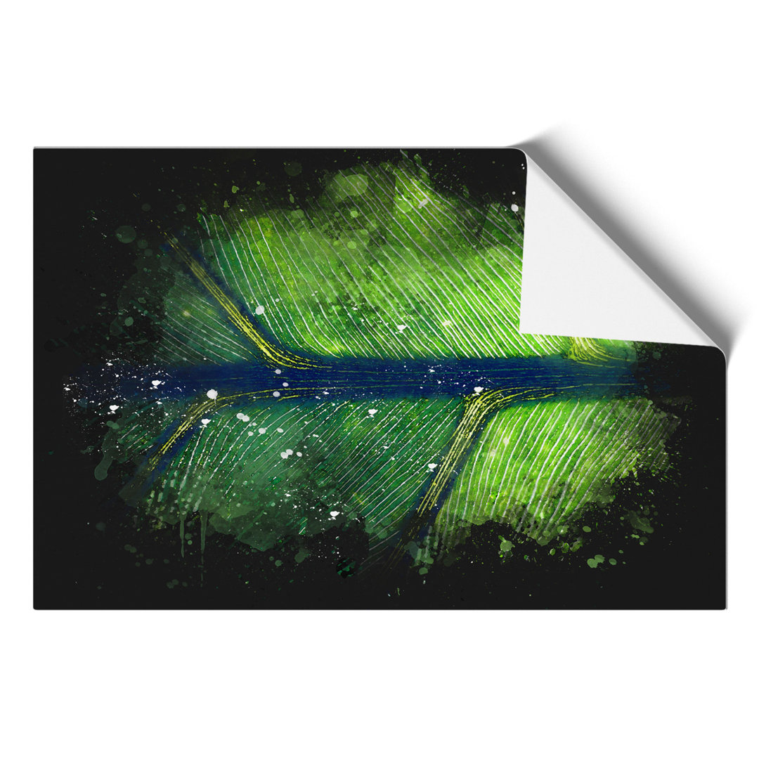 Leaf Detail Paint Splash - Frameless Print