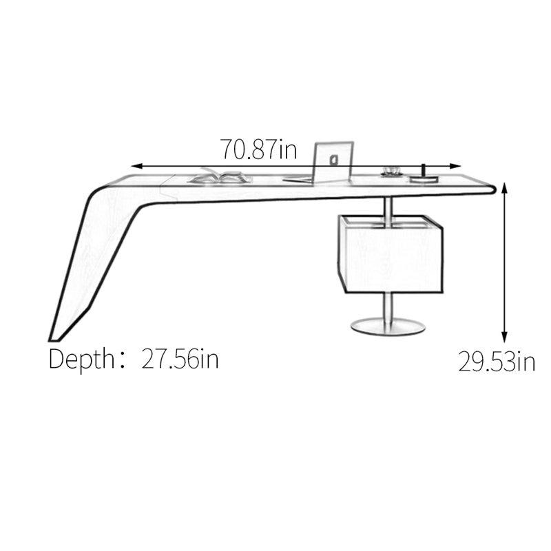 Cusack, H 29,53 po x l 70,87 po x P 27,56 po
