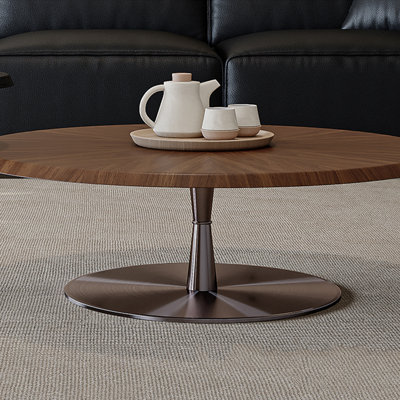Table basse ronde de style Renaissance minimaliste
