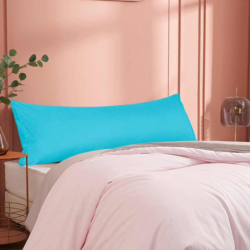 Housse de coussin pour le corps, 1800 Housse de coussin pour le corps en microfibre brossée avec fermeture à enveloppe - 20 x 54 pouces - NTBAY