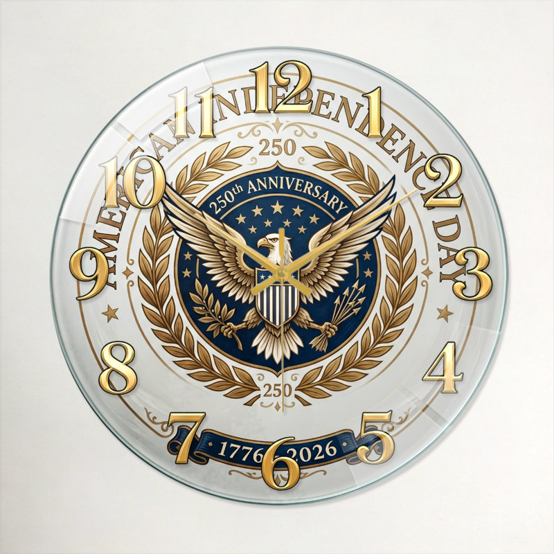 «American Eagle USA» 250th Anniversary Merchandise Modern, 40 x 40 cm (15,7 x 15,7 pouces)