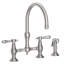 Chesterfield Kitchen Bridge Faucet with Side Spray-351712973