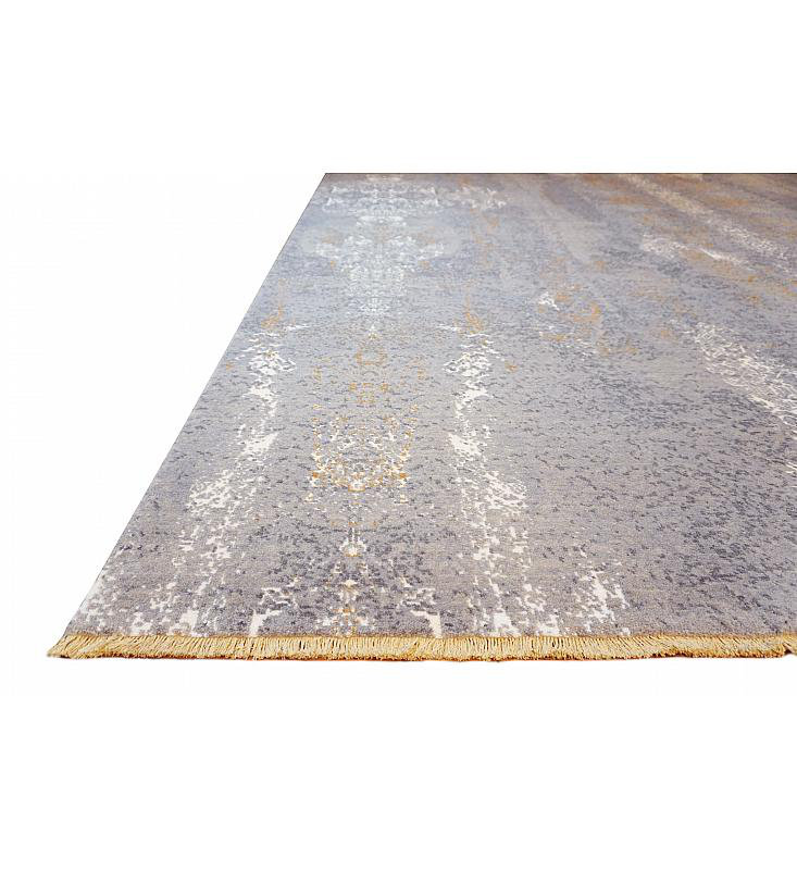 Nirvana Couture Silk Damask Area Rug, Rectangle 9' x 12'