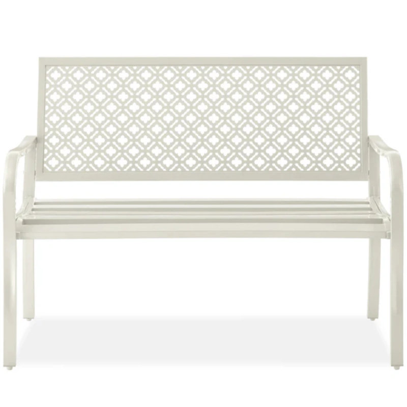 Steel Bench, Ivory