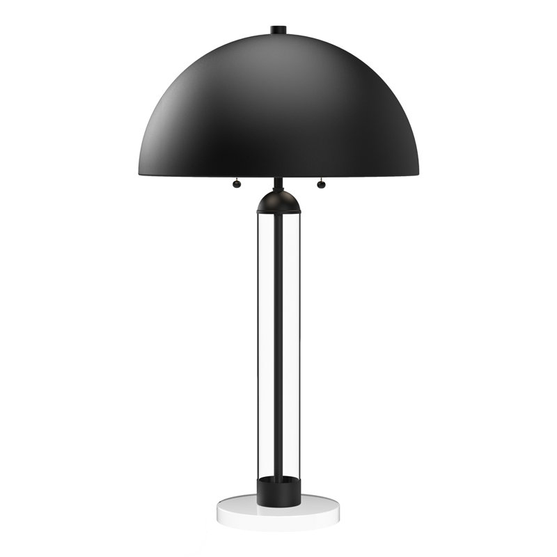 Lampe de table 31,125 "Margaux, Noir mat