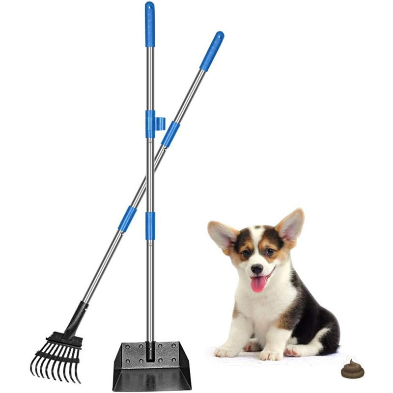 Pooper Scopper Extra Large - rouge, H 38 po x l 6,2 po x P 2,3 po, Bleu