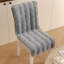 Ensemble de housse de chaise de salle à manger en peluche à motif vertical-1139777391-1140311933