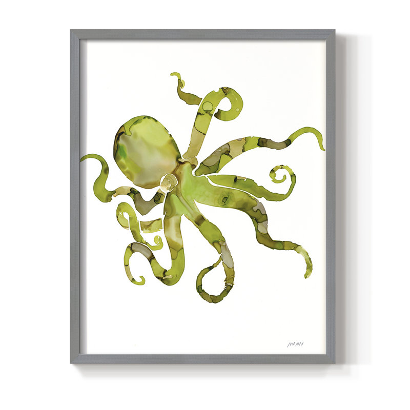 «Octopus», H 11 po x l 9 po, Gris