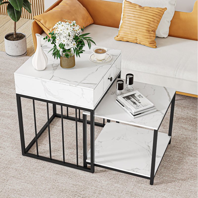 Kacelynn Nesting Tables with Storage