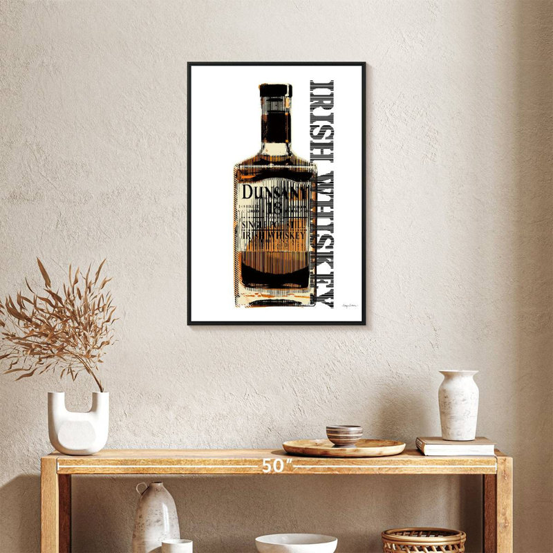 Irish Whiskey, Floating Frame Black, 21" X 31"