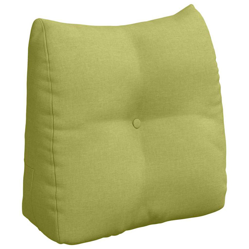  Back Pillow Brown 80 X 24 X 50 Cm Fabric, Light Green, Rectangle 50cmH x 45cmW