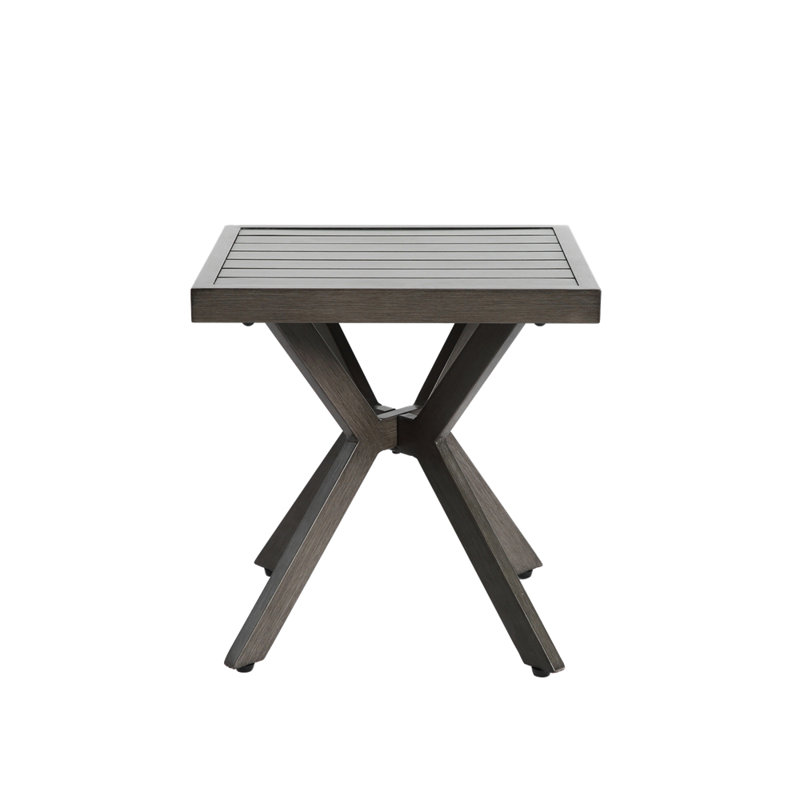 Table en aluminium coulé