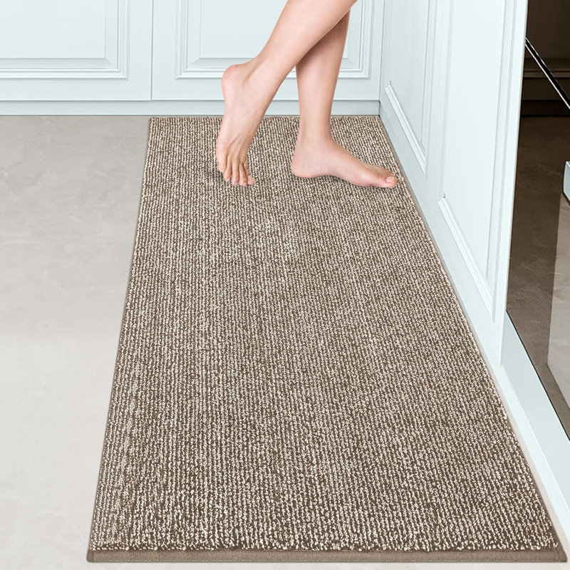 Indoor Door Mat 60 Cm, Machine Washable, Non-Slip Inside Rug For Hallway, Entryway, Kitchen, Runner 60 x 150cm , Beige