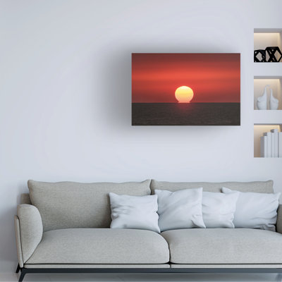 Bolog Kurt Shaffer A Summer Sun Melting Into The Horizon Canvas Art