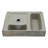 23" x 16" Wall-Mount Bathroom Sink, Ceramic Vanity Sink with Stainless Steel Bracket & Towel Bar, Single Hole Faucet Compatible