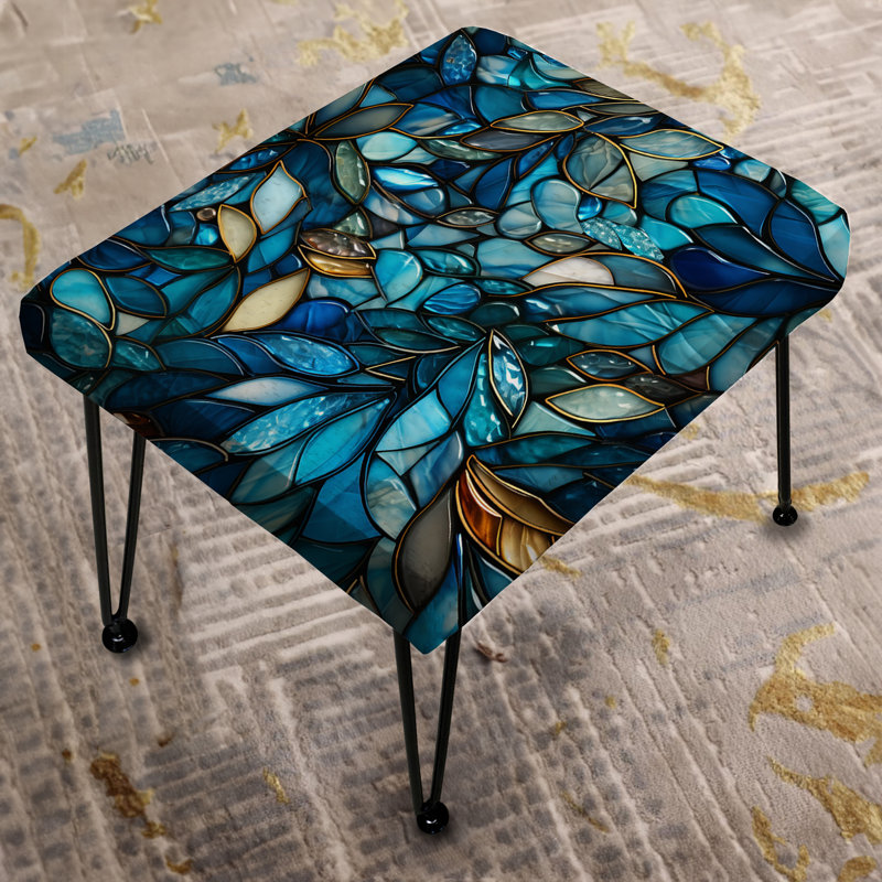 Ocean Mosaic Tropical Pattern - Tropical Rectangle Ottoman