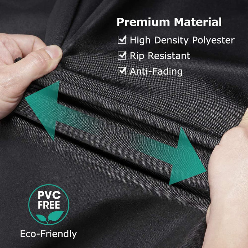 Black 63 Inch Waterproof Oxford Porch Swing Cover