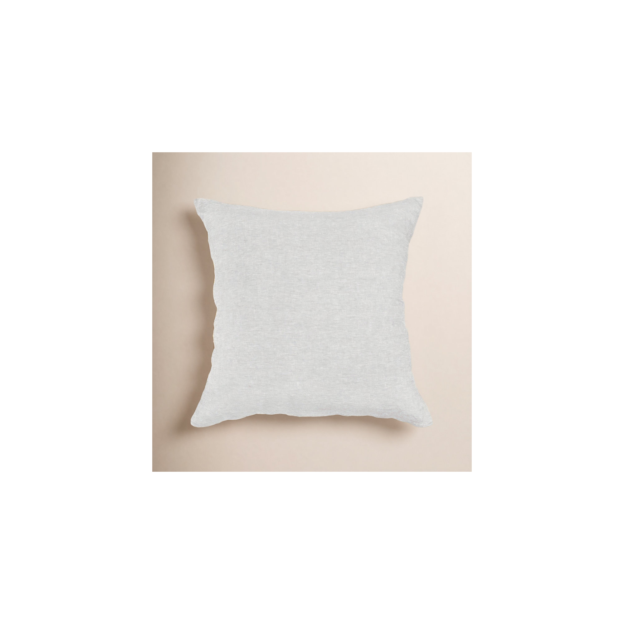 26" X 26" French Linen Euro Pillow, Pebble Heather