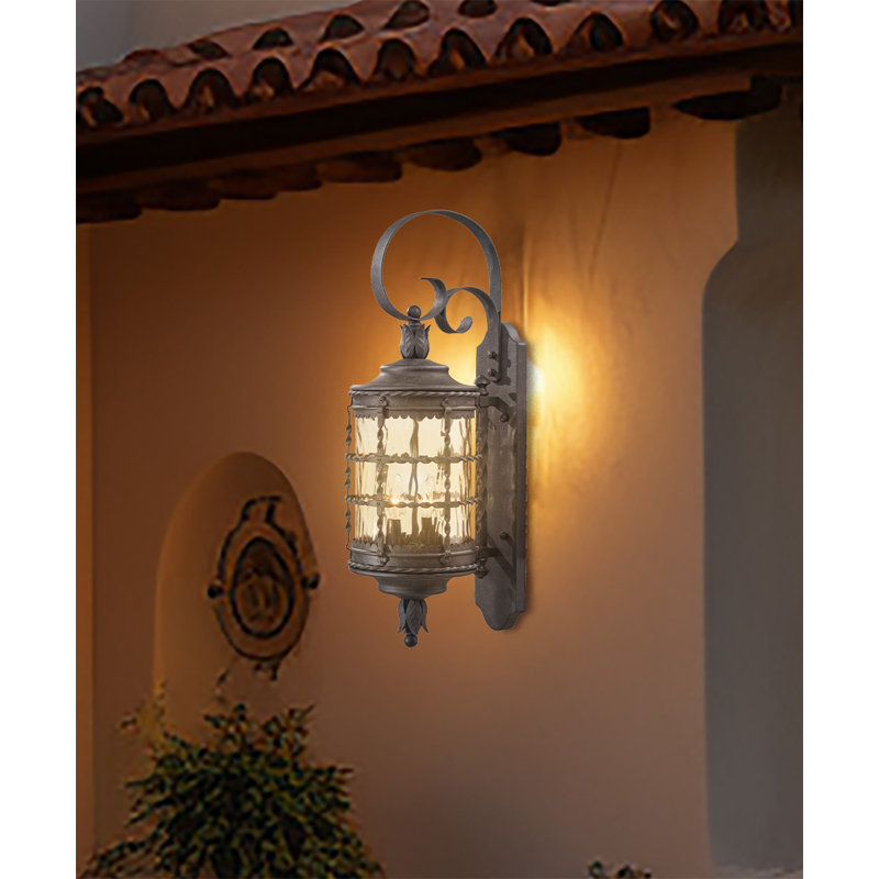 Puccio Wall Light, Spanish Iron Textured Black Powder Coat