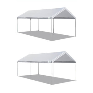 10 ft. W x 20 ft. D Steel Pop-Up Canopy