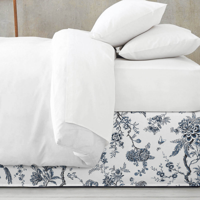 Tree Top Sky Cotton Bedskirt, California King, 18"