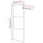 Stender Framed Fixed Shower Screen with Clear Glass-1794422