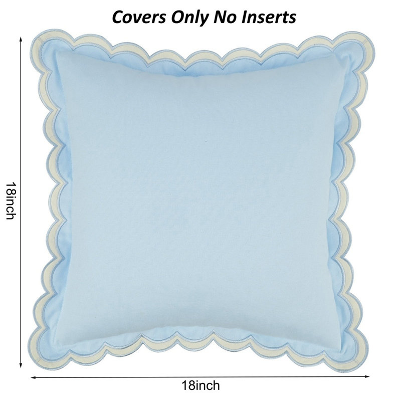 Housses de coussin 18 x 18 pouces, Bleu