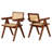 Alaynnah Retro Wood Rattan Back Handmade Armchair-842588831
