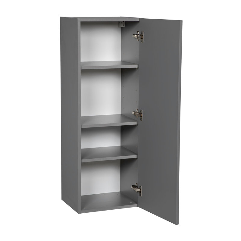Armoire murale ouverte standard ouverte en panneau de particules de 42 po de haut prête à assembler, H 42 po x l 9 po