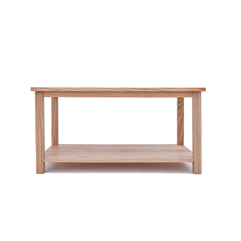 Janda Frame Coffee Table with Storage, Light Brown