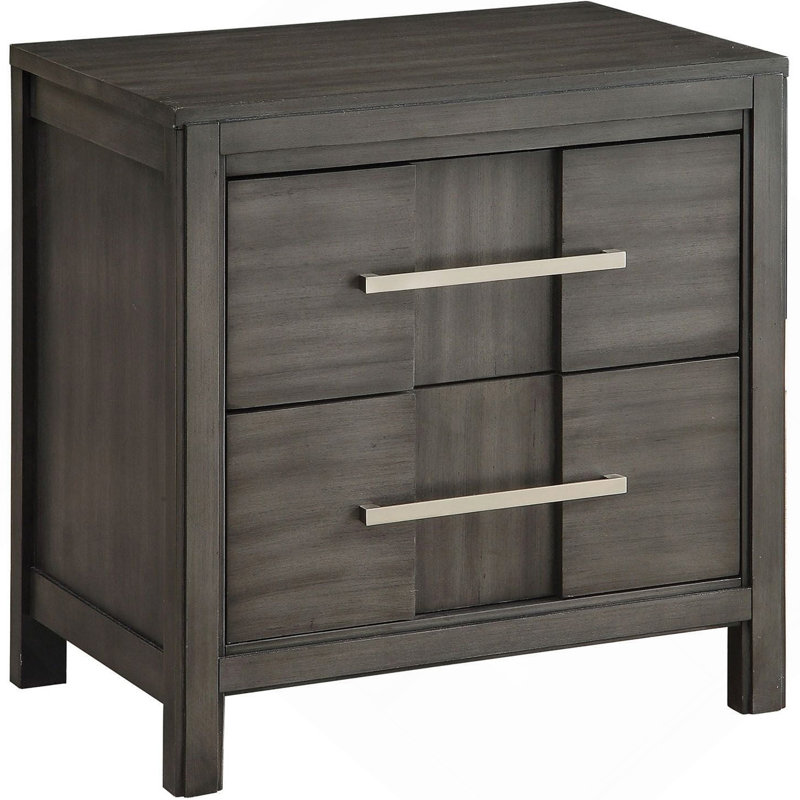 Bedroom Nightstand, Transitional Bedside Table For Home