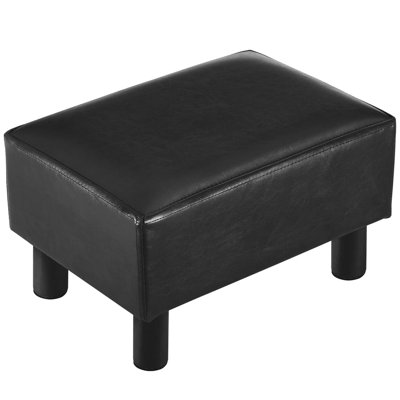 Nelva Faux Leather Ottoman