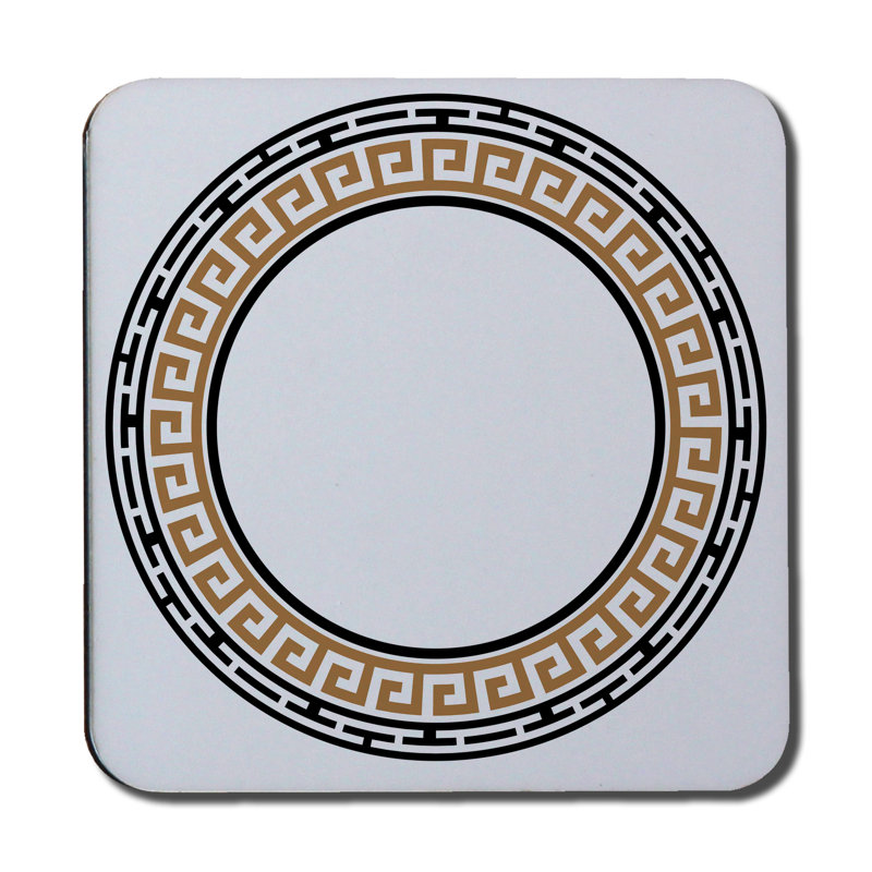 Agate Ceramic Jute Leather Crystal Square Round 6 Piece Coaster Set