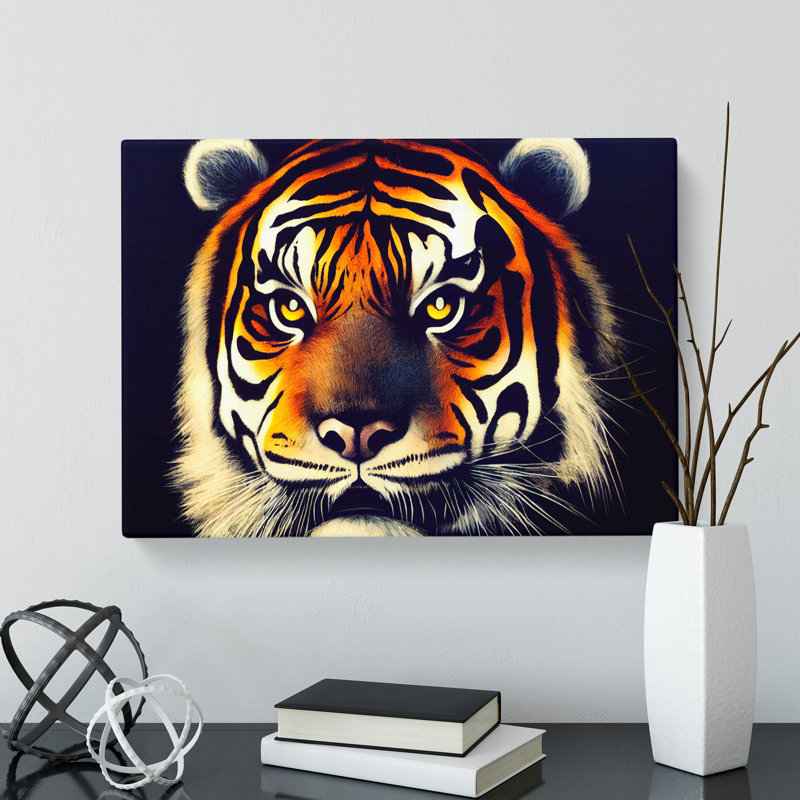 A Tiger Portrait Vol.4 - Wrapped Canvas, 35cm H x 50cm W x 3cm D