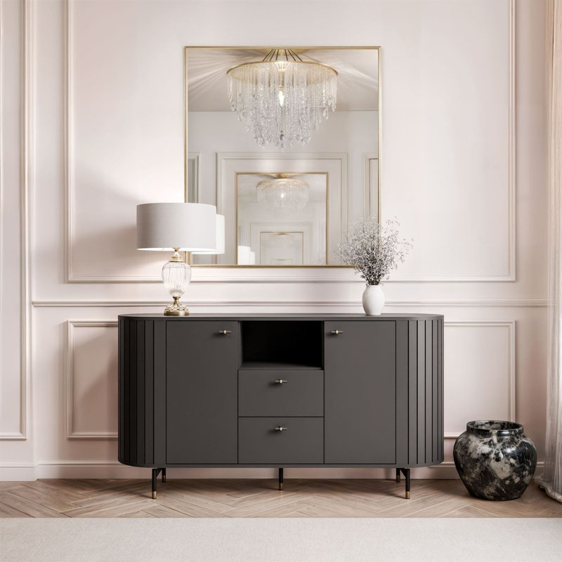 150cm Sideboard, Black