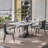 Picture colour Rectangular Sintered Stone tabletop Dining Table-111096274