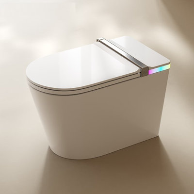 Smart Living&Technology 1.28 Gallons GPF Elongated One-Piece Toilet (Seat Included)